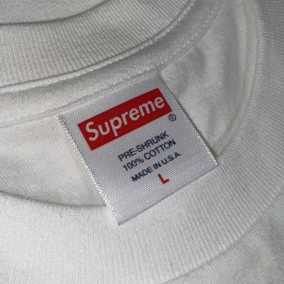 (3) NOS VTG Men’s Blank Supreme Made in USA Long Sleeve Tee T-Shirts L NEW - LOT - Picture 3 of 9